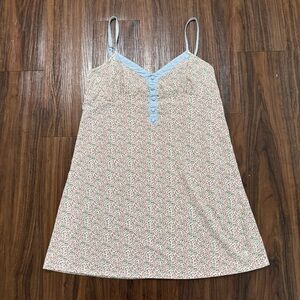 Tommy Hilfiger Women's M Floral Y2K Babydoll A-Line Dress Sleepwear Cottagecore